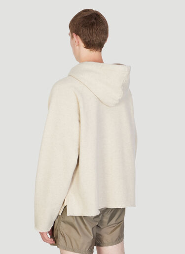 Our Legacy Slash Hooded Sweatshirt Beige our0153020