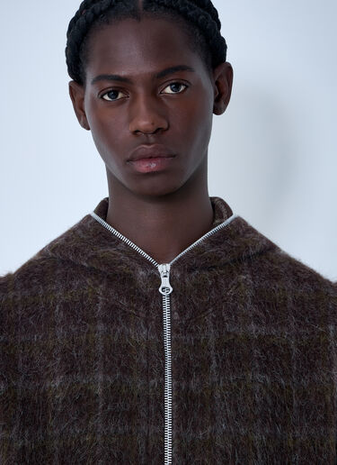 Our Legacy Full Zip-Up Hooded Jacket Red our0162012