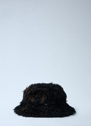 Our Legacy Hairy Wool Bucket Hat Black our0162034