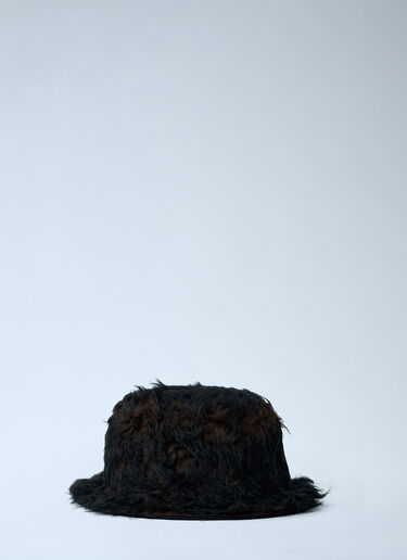 Hairy Wool Bucket Hat Our Legacy Hairy Wool Bucket Hat Black our0162034