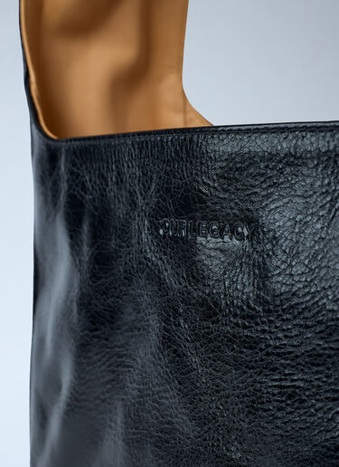 OUR LEGACY Leather Brick Handbag Black our0262010