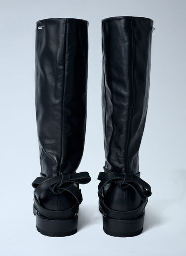 OUR LEGACY High Engine Leather Boots Black our0262013