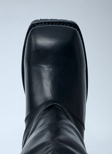 OUR LEGACY High Engine Leather Boots Black our0262013