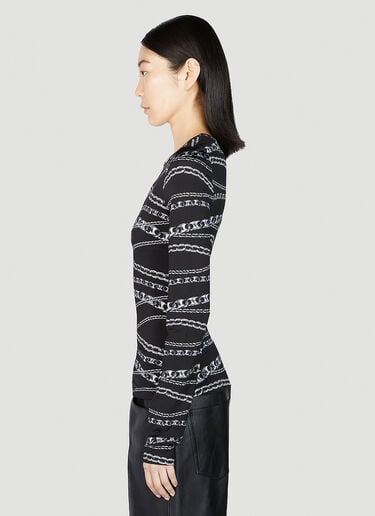 Chain Link Long Sleeve Top Rabanne Chain Link Long Sleeve Top Black pac0252025