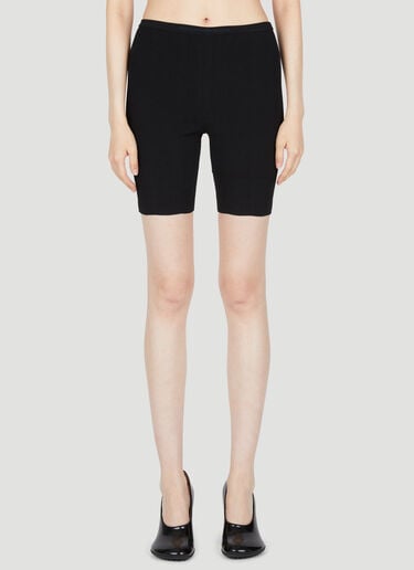 Embroidered Logo Cycling Shorts Rabanne Embroidered Logo Cycling Shorts Black pac0253017