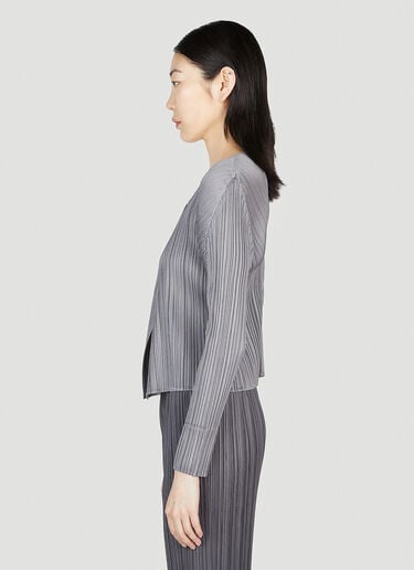 플리츠 카디건 Pleats Please Issey Miyake 플리츠 카디건 그레이 plp0253020