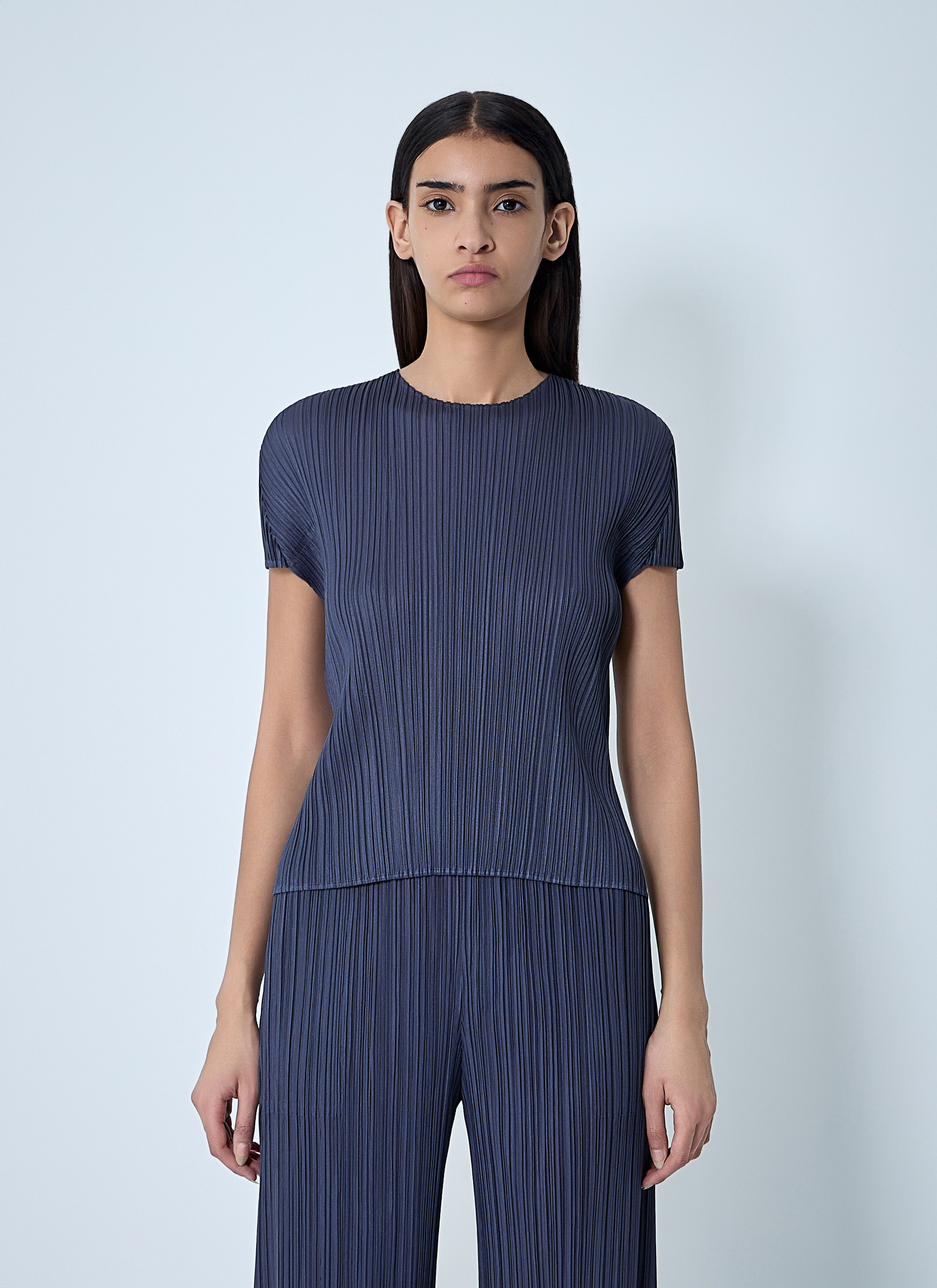 PLEATS PLEASE ネイビー Pleats Please Issey Miyake Interplanetary Thicker Pants