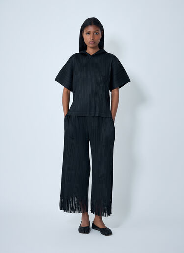 Hooded Pleated Shirt Pleats Please Issey Miyake Hooded Pleated Shirt Black plp0262010