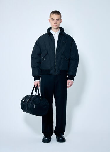 Nylon Aviator Puffer Jacket Prada Nylon Aviator Puffer Jacket Black pra0159031
