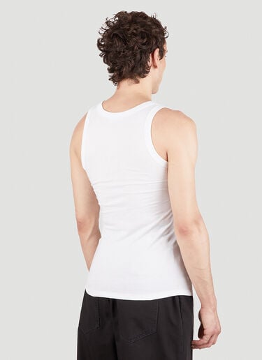 Logo Patch Tank Top Raf Simons Logo Patch Tank Top White raf0151002
