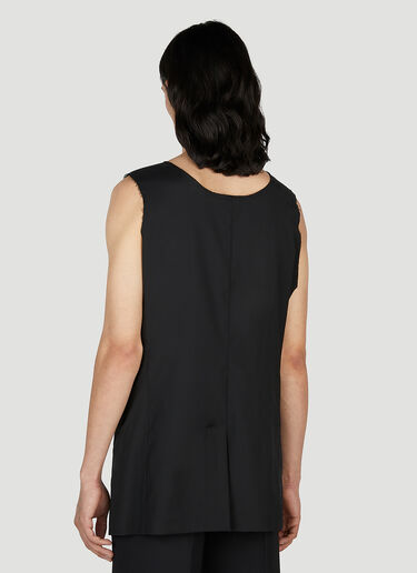 Scoop Neck Suiting Top Raf Simons Scoop Neck Suiting Top Black raf0152006
