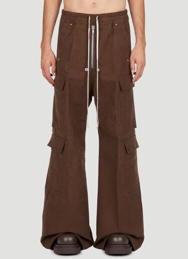 조절끈이 달린 허리밴드 카고 팬츠 Rick Owens 조절끈이 달린 허리밴드 카고 팬츠 브라운 ric0153009