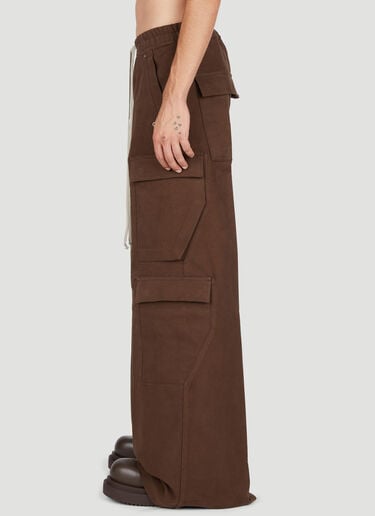 조절끈이 달린 허리밴드 카고 팬츠 Rick Owens 조절끈이 달린 허리밴드 카고 팬츠 브라운 ric0153009
