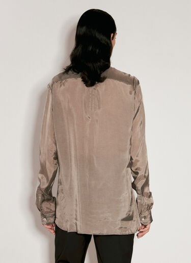 래리 포그포켓 셔츠 Rick Owens 래리 포그포켓 셔츠 브라운 ric0155003