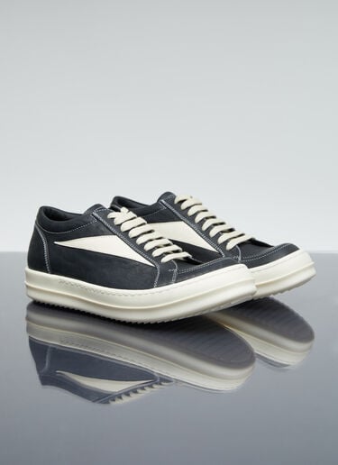 Rick Owens 빈티지 가죽 스니커즈 블랙 ric0255028