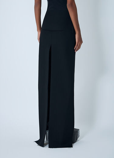 Rick Owens Sliced Maxi Skirt Black ric0262005