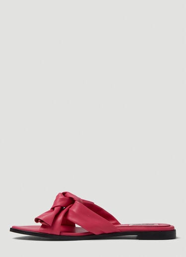 Cross Knotted Flat Sandals Reike Nen Cross Knotted Flat Sandals Pink rkn0249003