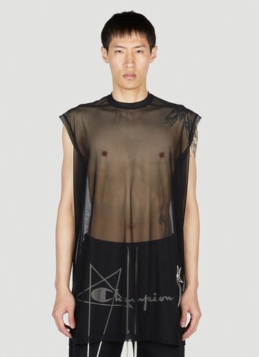 Rick Owens x Champion Tarp Tank Top Black roc0153006