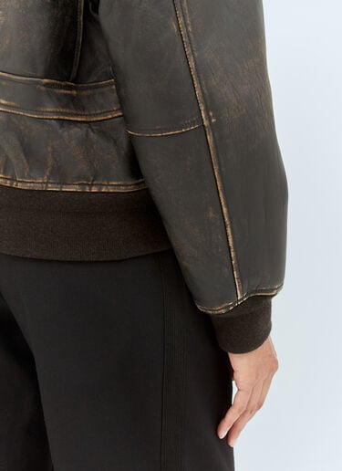 Adonis Leather Jacket The Row Adonis Leather Jacket Black row0258017