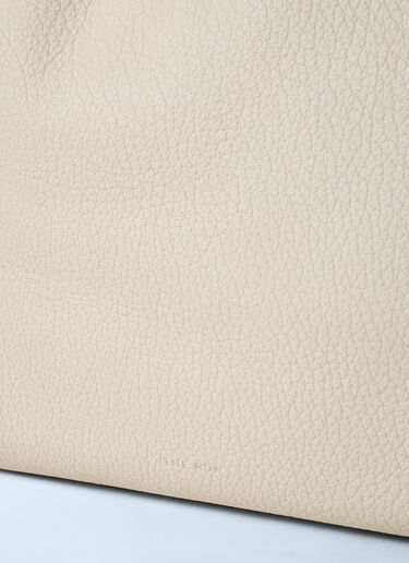 The Row Leather Nan Shoulder Bag White row0261033