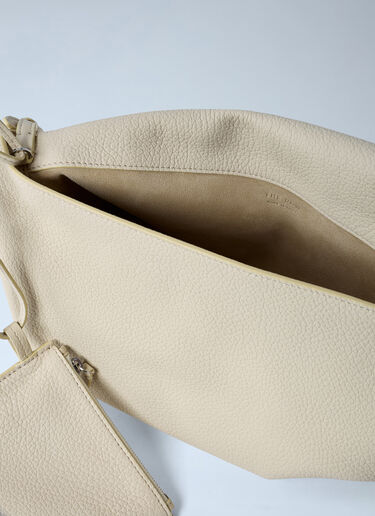 The Row Leather Nan Shoulder Bag White row0261033