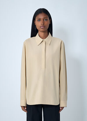 The Row Margan Shirt Beige row0262010