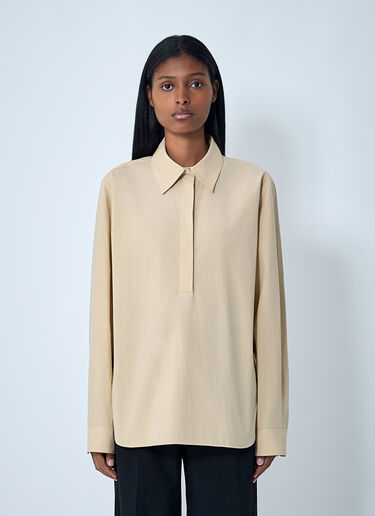 The Row Margan Shirt Beige row0262010