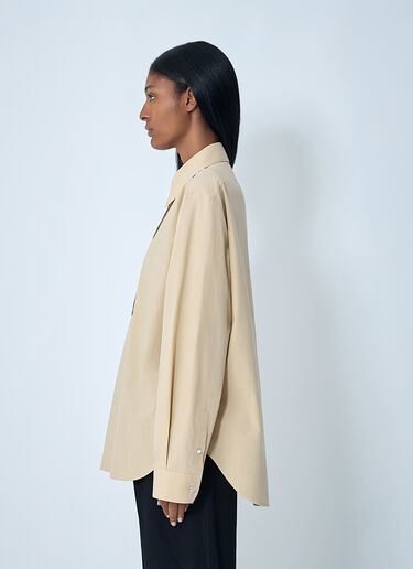 The Row Margan Shirt Beige row0262010