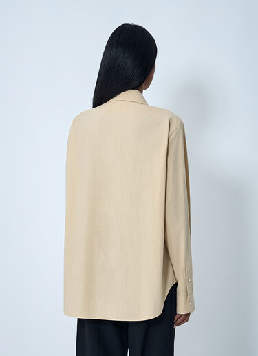 The Row Margan Shirt Beige row0262010