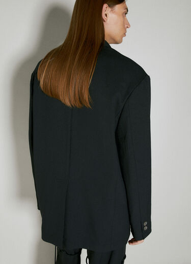Song for the Mute Square Embellished Suit Blazer Black sfm0154001