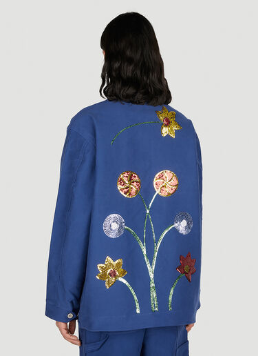 Workwear Embroidered Jacket Sky High Farm Workwear Workwear Embroidered Jacket Dark Blue skh0352007