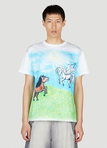 Ally Bo Print T-Shirt Sky High Farm Workwear Ally Bo Print T-Shirt White skh0352016