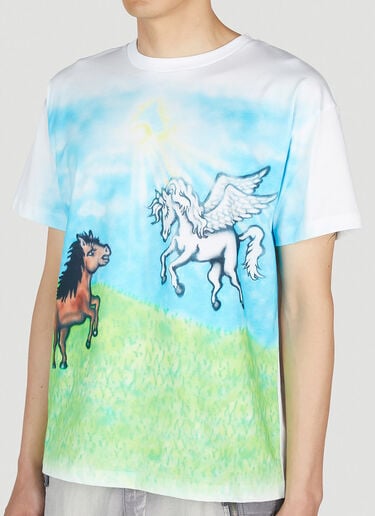 Ally Bo Print T-Shirt Sky High Farm Workwear Ally Bo Print T-Shirt White skh0352016