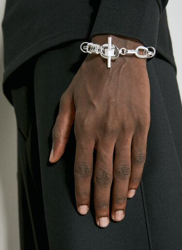 Saint Laurent Deco Chain Bracelet Silver sla0154060