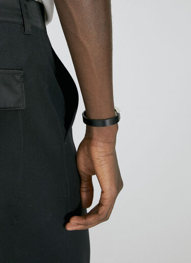 Leather Vintage Bracelet Saint Laurent Leather Vintage Bracelet Black sla0154068