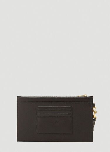 Saint Laurent Cassandre Matelassé Large Pouch Black sla0241092