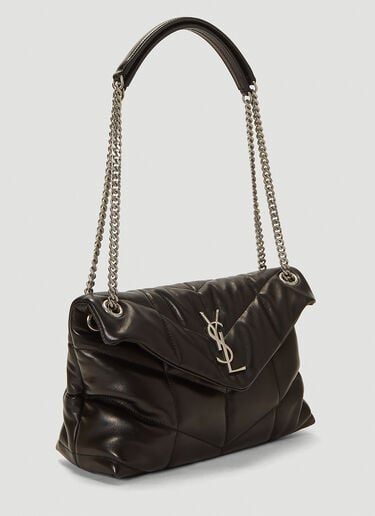 LouLou Puffer Medium Shoulder Bag Saint Laurent LouLou Puffer Medium Shoulder Bag Black sla0242021