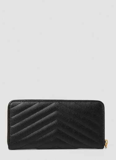 Saint Laurent Cassandre Matelassé Wallet Black sla0245078