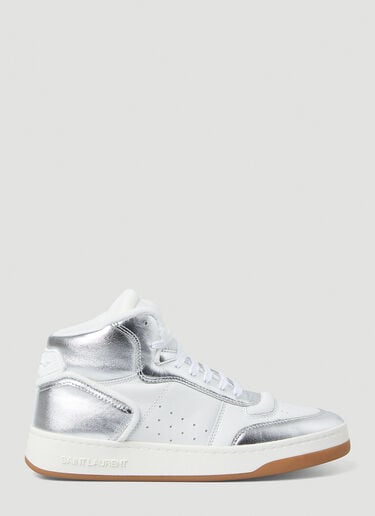 SL/80 하이탑 스니커즈 Saint Laurent SL/80 하이탑 스니커즈 실버 sla0249112