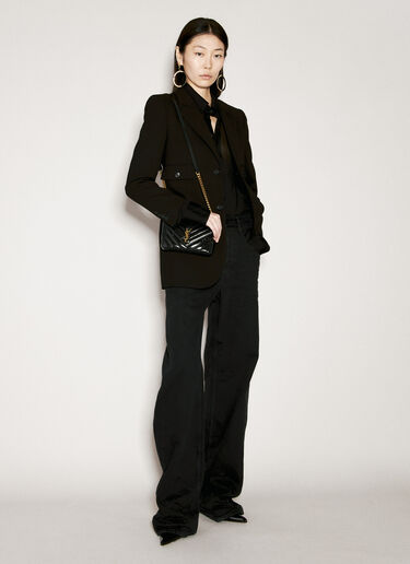 Saint Laurent Cassandre 链条钱包 黑色 sla0255068