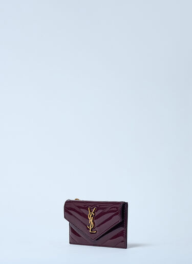Saint Laurent Cassandre MatelassÃ© Fragments 翻盖卡夹 红色 sla0258046