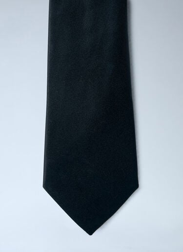 Saint Laurent 真丝缎面领带  黑色 sla0260021