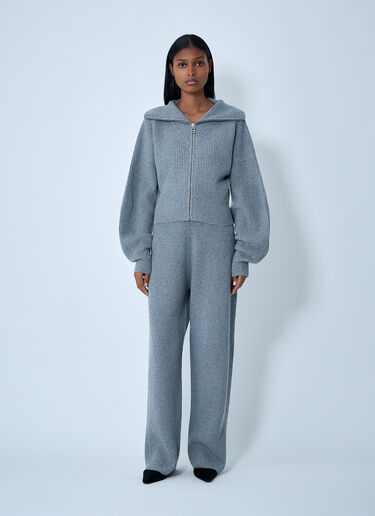 Sportmax 울 혼방 집업 스웨터 그레이 spx0262008