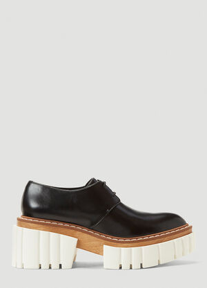 Stella McCartney Emilie Faux-Leather Platform Shoes Black stm0241024