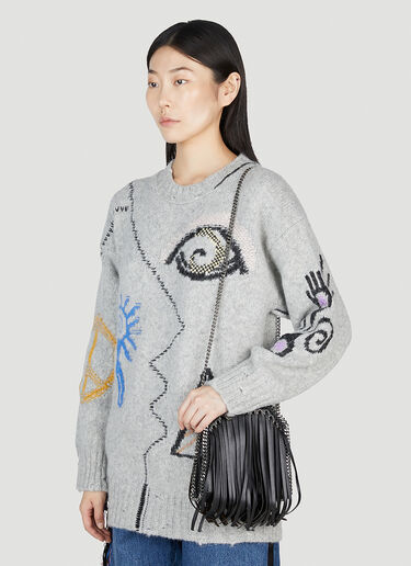 Falabella 流苏小号托特包 Stella McCartney Falabella 流苏小号托特包 黑色 stm0253020