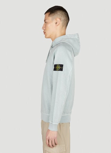 컴퍼스 패치 후드 스웨트셔츠 Stone Island 컴퍼스 패치 후드 스웨트셔츠 라이트 블루 sto0152057