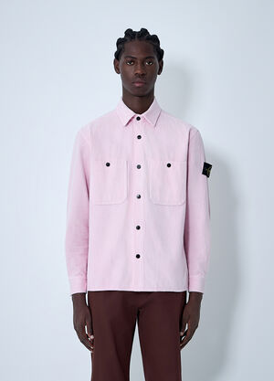 Stone Island Compass Patch Shirt Pink sto0162008