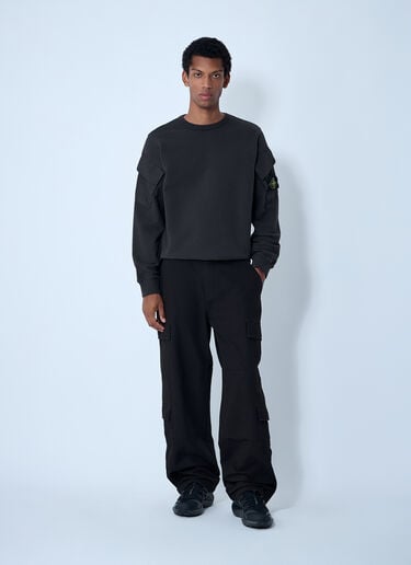 Logo Patch Sweater Stone Island Logo Patch Sweater Dark Grey sto0162043