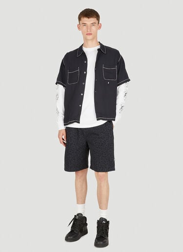 Contrast Pick Stitched Shirt Stüssy Contrast Pick Stitched Shirt Black sts0348005