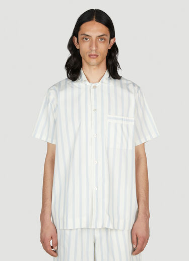 Tekla Needle Stripes Shirt Blue tek0352003